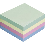 GLOBAL NOTES CUBO NOTAS PASTEL 75x75mm 400H 3820-98